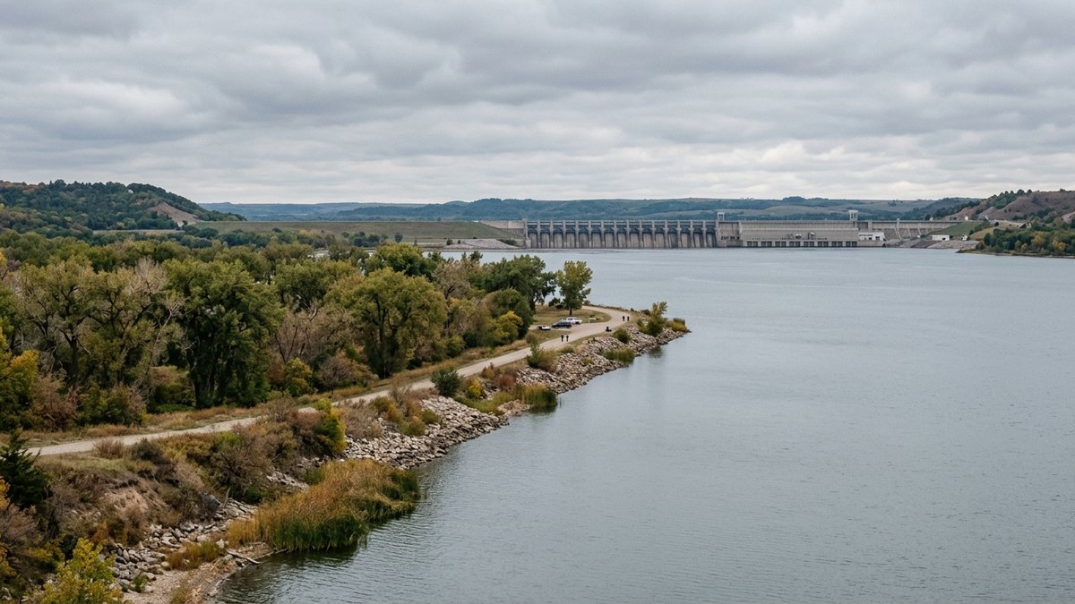 Plain documentary view near Gavins Point Dam and Lewis and Clark Lake. Useful for local lifestyle and area-guide posts.
